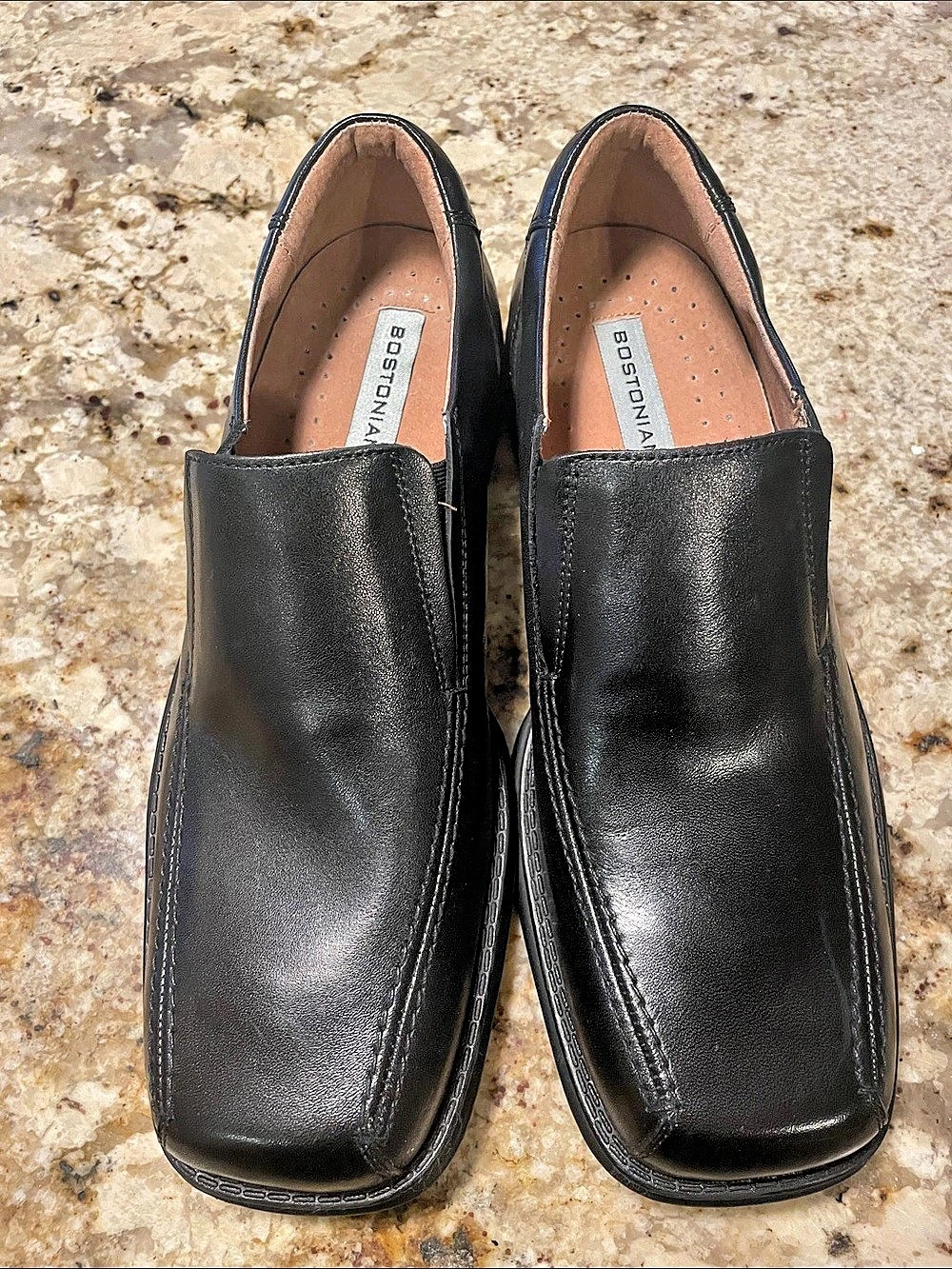 Bostonian 26145 Black Leather Loafers US 7 M